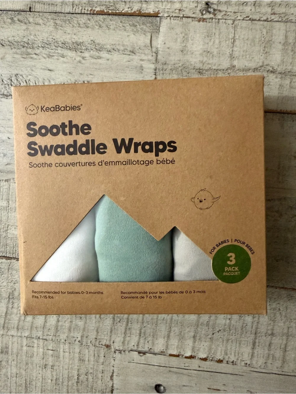 Bundle Keababies Swaddle Wraps and essentials
